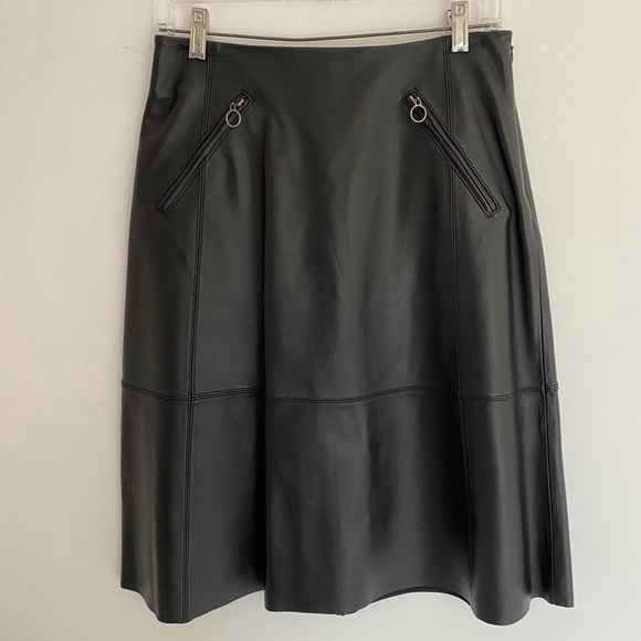 Bernardo Dresses & Skirts - NWT  Bernardo Black Leather Skirt